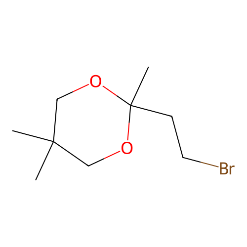 2-(2-Bromoethyl)-2,5,5-trimethyl-1,3-dioxane structure