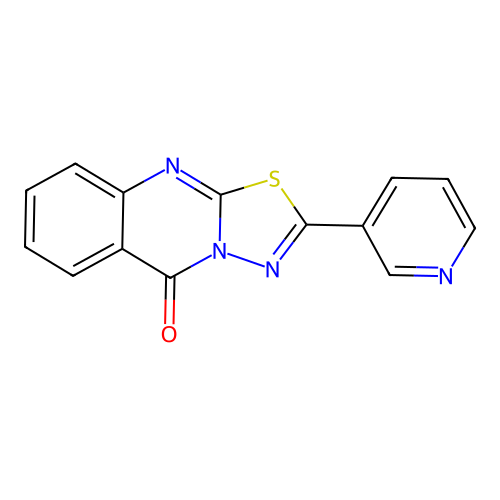 2-Pyridin-3-yl-[1,3,4]thiadiazolo[2,3-b]quinazolin-5-one structure