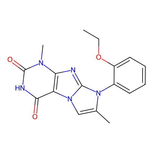 6-(2-Ethoxyphenyl)-4,7-dimethylpurino[7,8-a]imidazole-1,3-dione structure