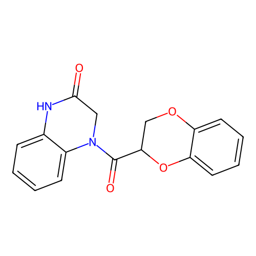 4-(2,3-Dihydro-1,4-benzodioxine-2-carbonyl)-1,2,3,4-tetrahydroquinoxalin-2-one structure
