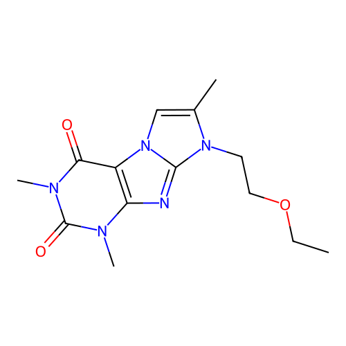 6-(2-Ethoxyethyl)-2,4,7-trimethylpurino[7,8-a]imidazole-1,3-dione structure