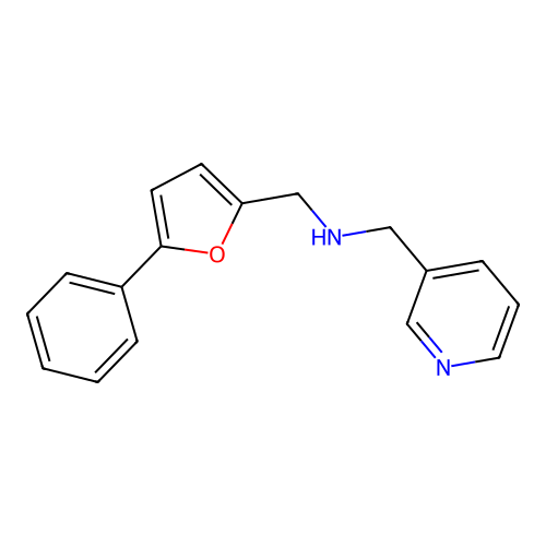 N-[(5-phenyl-2-furyl)methyl]-N-(3-pyridinylmethyl)amine structure