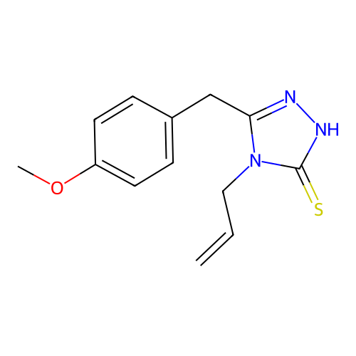4-allyl-5-(4-methoxybenzyl)-4H-1,2,4-triazole-3-thiol structure