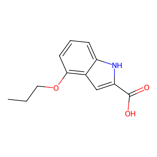 4-Propoxy-1H-indole-2-carboxylic acid structure