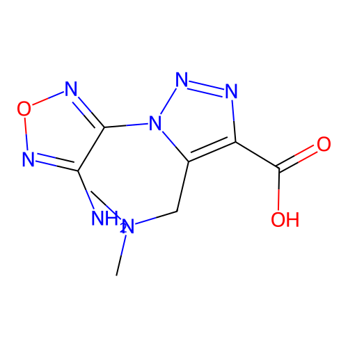1-(4-AMINO-1,2,5-OXADIAZOL-3-YL)-5-[(DIMETHYL-AMINO)METHYL]-1H-1,2,3-TRIAZOLE-4-CARBOXYLIC ACID structure