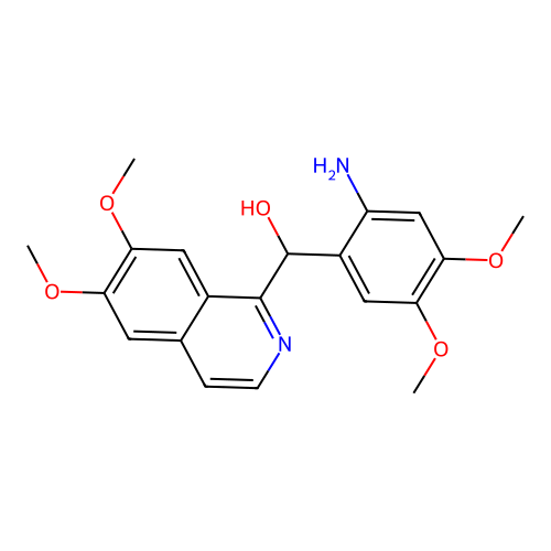 (2-Amino-4,5-dimethoxyphenyl)(6,7-dimethoxyisoquinolin-1-yl)methanol structure