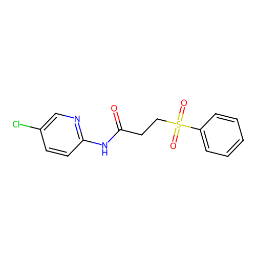 3-(benzenesulfonyl)-N-(5-chloropyridin-2-yl)propanamide structure