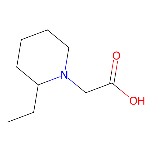 (2-Ethyl-piperidin-1-yl)-acetic acid structure