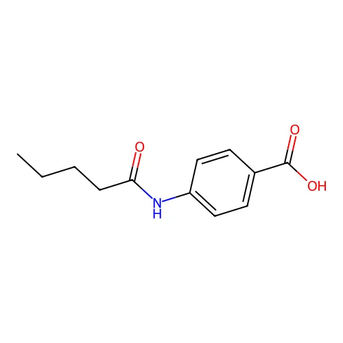 4-(戊酰氨基)苯甲酸 structure