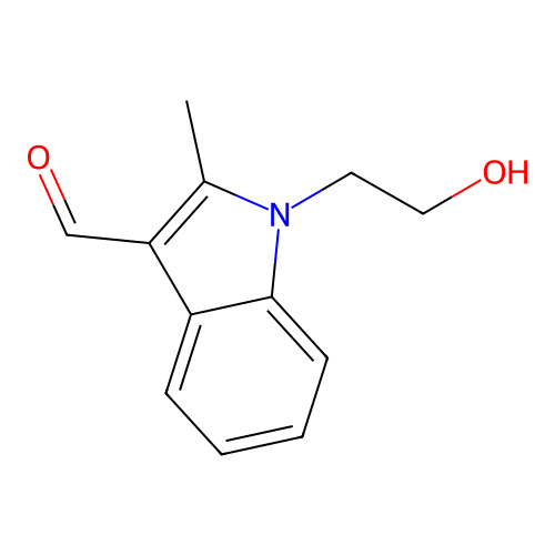 1-(2-Hydroxyethyl)-2-methyl-1H-indole-3-carbaldehyde structure