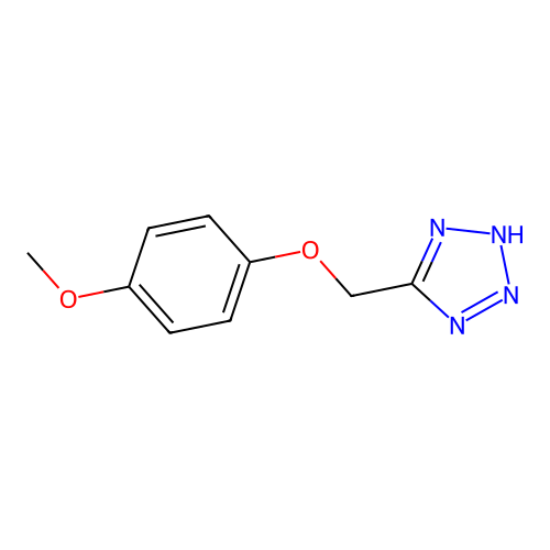 5-[(4-methoxyphenoxy)methyl]-2H-tetrazole structure