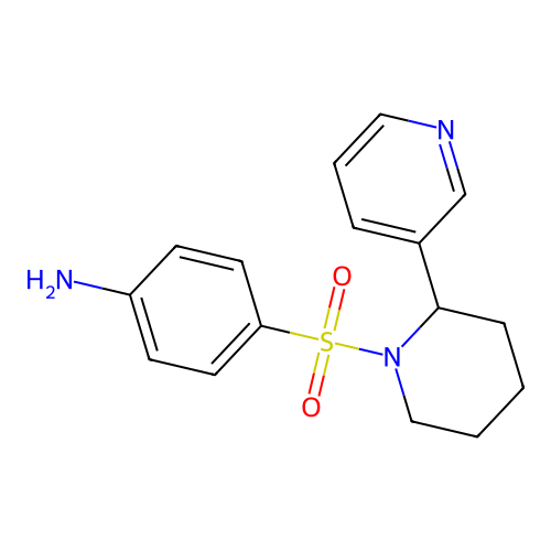 {4-[(2-Pyridin-3-ylpiperidin-1-yl)sulfonyl]phenyl}amine structure