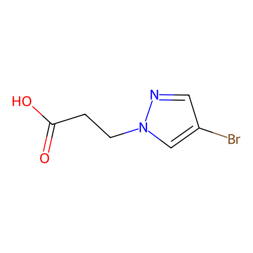 3-(4-bromo-1H-pyrazol-1-yl)propanoic acid structure