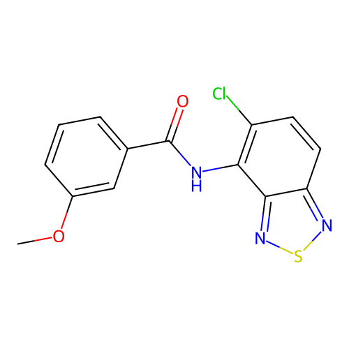 N-(5-chloro-2,1,3-benzothiadiazol-4-yl)-3-methoxybenzamide structure