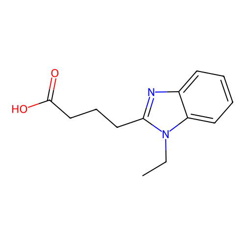 4-(1-Ethyl-1H-benzoimidazol-2-yl)-butyric acid structure