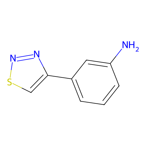 3-(1,2,3-Thiadiazol-4-yl)aniline structure