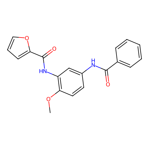 N-(5-benzamido-2-methoxyphenyl)furan-2-carboxamide structure