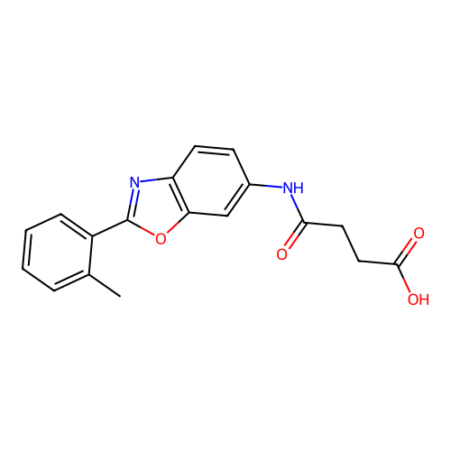 4-{[2-(2-Methylphenyl)-1,3-benzoxazol-6-yl]amino}-4-oxobutanoic acid structure