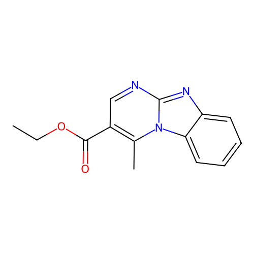 Ethyl 4-methylpyrimido[1,2-a]benzimidazole-3-carboxylate structure