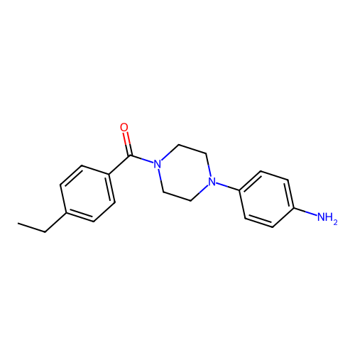 (4-[4-(4-Ethylbenzoyl)piperazin-1-yl]phenyl)amine structure