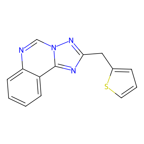 2-(Thiophen-2-ylmethyl)-[1,2,4]triazolo[1,5-c]quinazoline structure