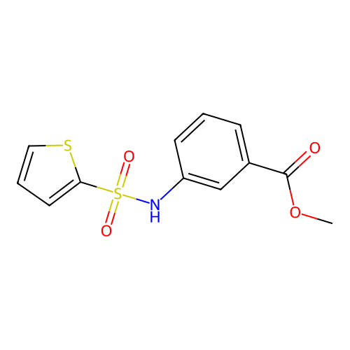 Methyl 3-[(2-thienylsulfonyl)amino]benzoate structure