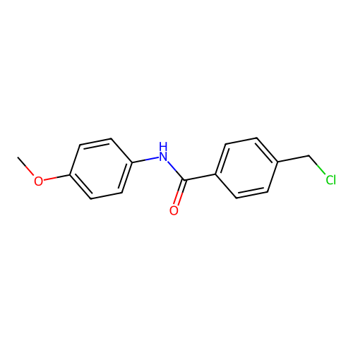 4-(chloromethyl)-N-(4-methoxyphenyl)benzamide structure
