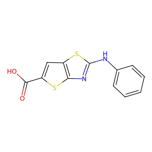 2-(Phenylamino)thieno(2,3-d)(1,3)thiazole-5-carboxylic acid structure