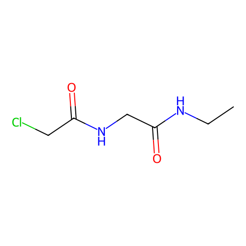 2-chloro-N-[(ethylcarbamoyl)methyl]acetamide structure