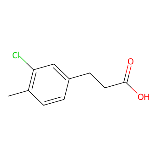 3-(3-Chloro-4-methylphenyl)propanoic acid structure