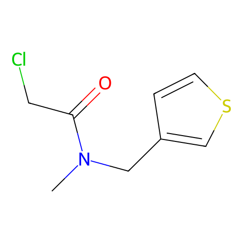 2-chloro-N-methyl-N-(thiophen-3-ylmethyl)acetamide structure