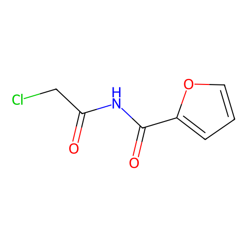 N-(2-chloroacetyl)furan-2-carboxamide structure