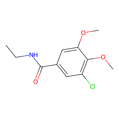 3-chloro-N-ethyl-4,5-dimethoxybenzamide structure