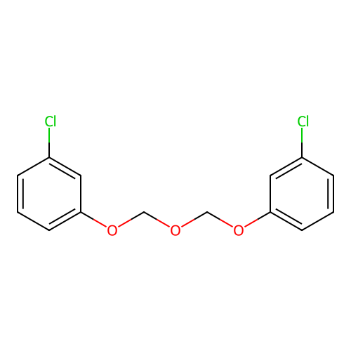 Benzene, 1,1'-[oxybis(methyleneoxy)]bis[3-chloro- structure