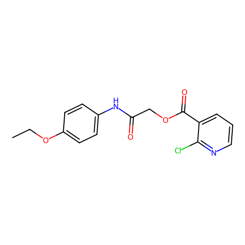 [(4-Ethoxyphenyl)carbamoyl]methyl 2-chloropyridine-3-carboxylate structure