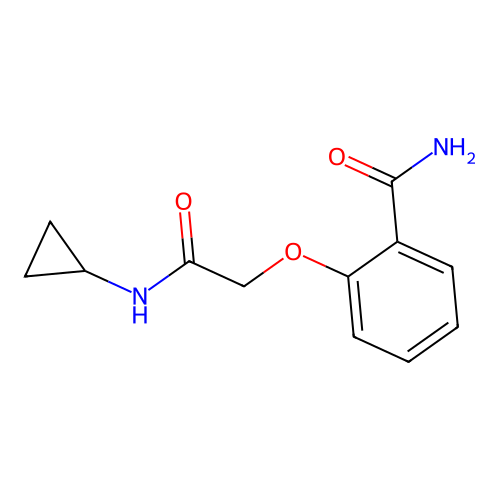 2-(2-(Cyclopropylamino)-2-oxoethoxy)benzamide structure