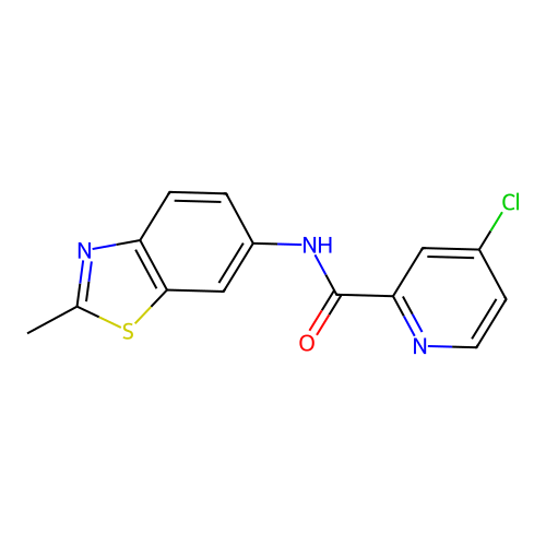 4-chloro-N-(2-methyl-1,3-benzothiazol-6-yl)pyridine-2-carboxamide structure