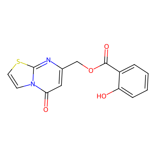(5-Oxo-[1,3]thiazolo[3,2-a]pyrimidin-7-yl)methyl 2-hydroxybenzoate structure