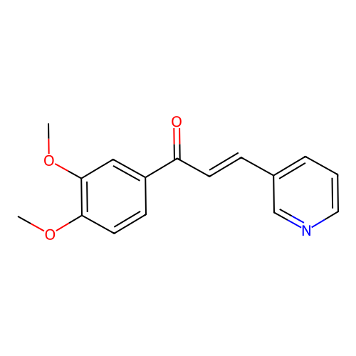 1-(3,4-Dimethoxyphenyl)-3-(3-pyridinyl)-2-propen-1-one structure