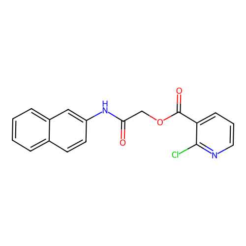 [(Naphthalen-2-yl)carbamoyl]methyl 2-chloropyridine-3-carboxylate structure