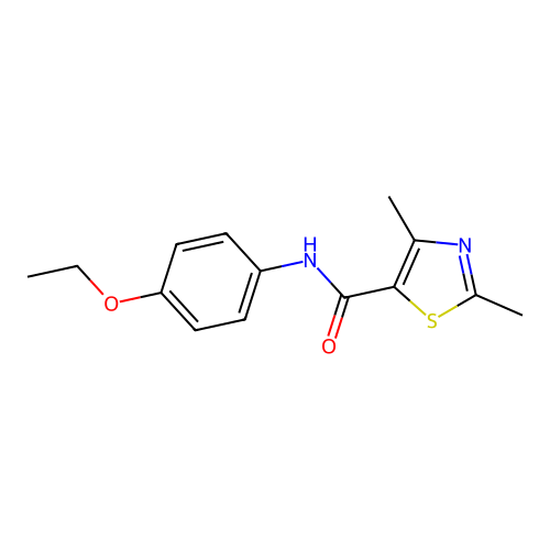 N-(4-ethoxyphenyl)-2,4-dimethyl-1,3-thiazole-5-carboxamide structure