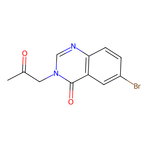 6-Bromo-3-(2-oxopropyl)quinazolin-4(3h)-one structure