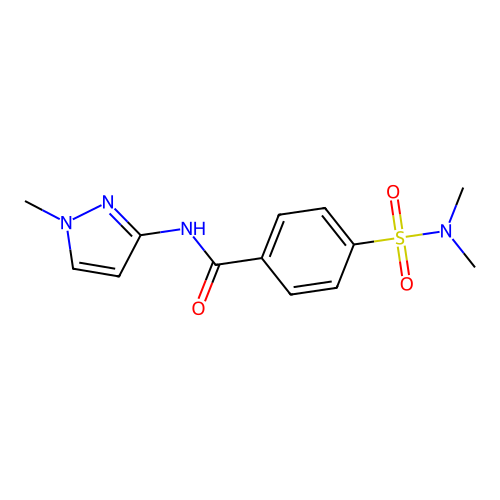 4-(dimethylsulfamoyl)-N-(1-methylpyrazol-3-yl)benzamide structure