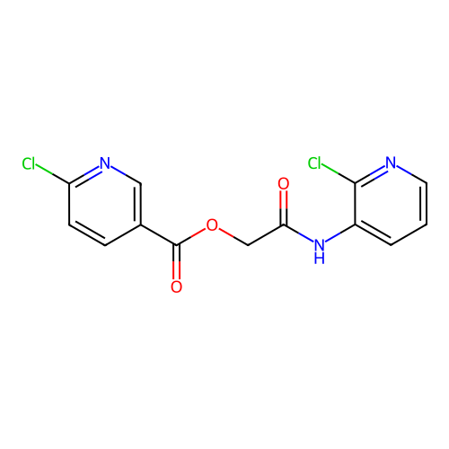 [(2-Chloropyridin-3-yl)carbamoyl]methyl 6-chloropyridine-3-carboxylate structure