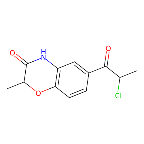 6-(2-Chloro-propionyl)-2-methyl-4H-benzo[1,4]oxazin-3-one structure