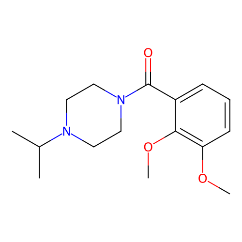 (2,3-Dimethoxyphenyl)[4-(propan-2-yl)piperazin-1-yl]methanone structure