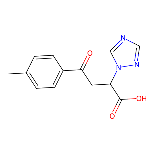4-Oxo-4-p-tolyl-2-[1,2,4]triazol-1-yl-butyric acid structure
