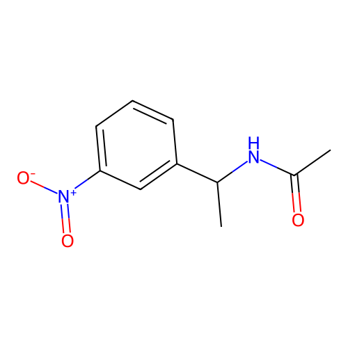 N-[1-(3-nitrophenyl)ethyl]acetamide structure