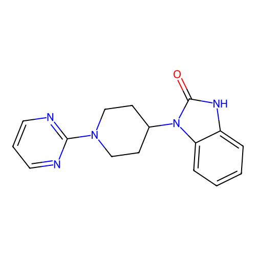 1-(1-(pyrimidin-2-yl)piperidin-4-yl)-1H-benzo[d]imidazol-2(3H)-one structure