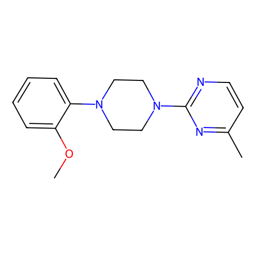 2-[4-(2-Methoxyphenyl)piperazin-1-yl]-4-methylpyrimidine structure